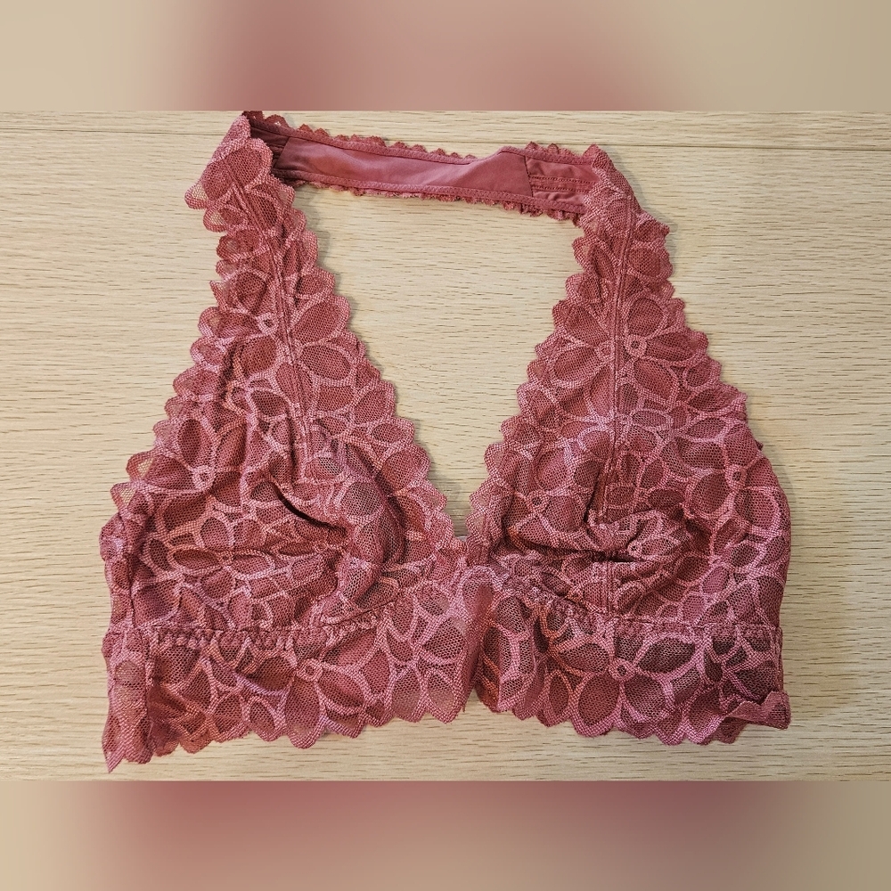 Victoria's Secret PINK Lace Bralette in Mauve size Medium